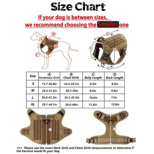 Large Dog Harness – Training & Walking Vest for Medium & Large Dogs