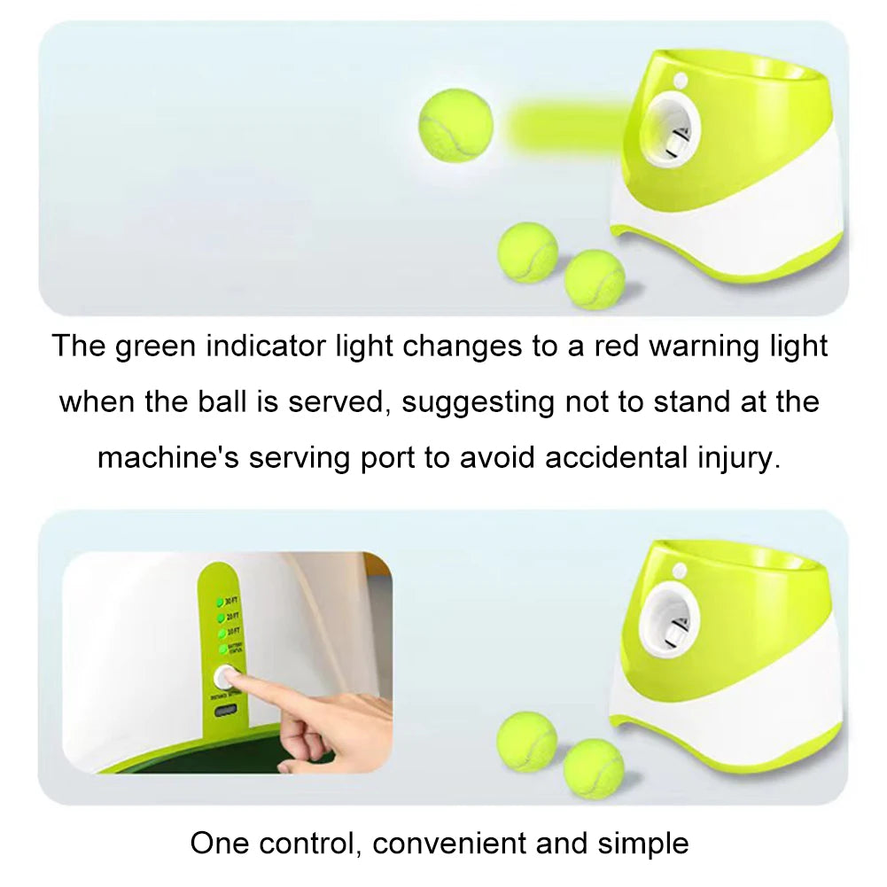 Pet Prime Automatic Dog Ball Launcher – 3 Balls Included