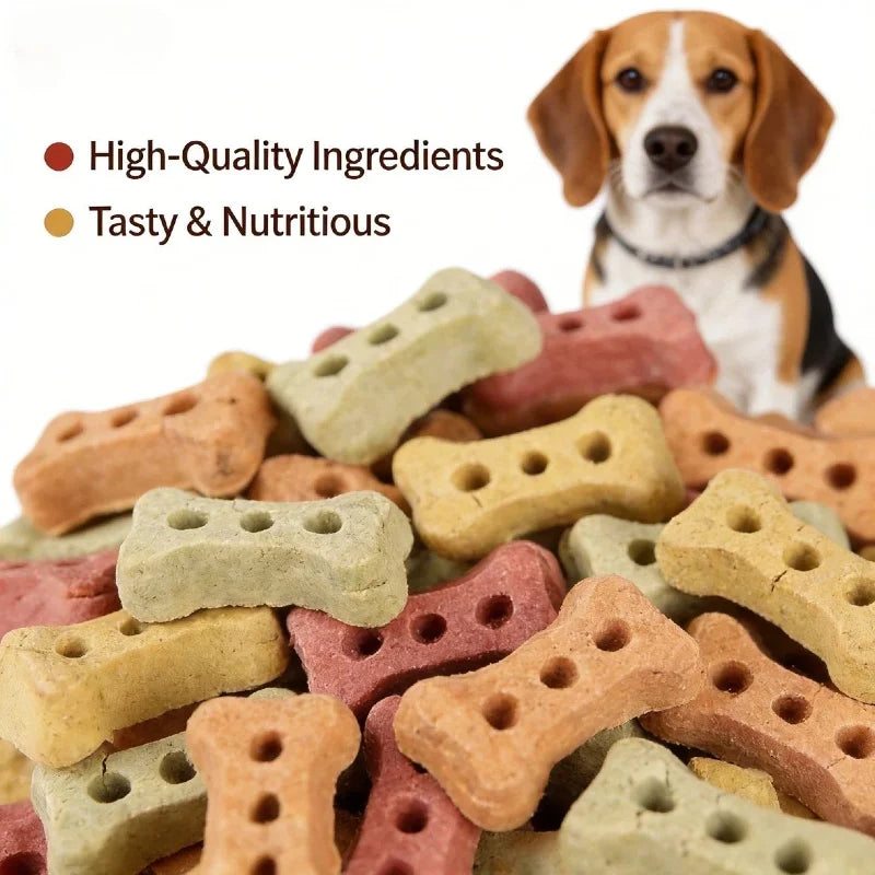 Bone-Shaped Crunchy Biscuits 240g – Delicious Dog & Cat Treats