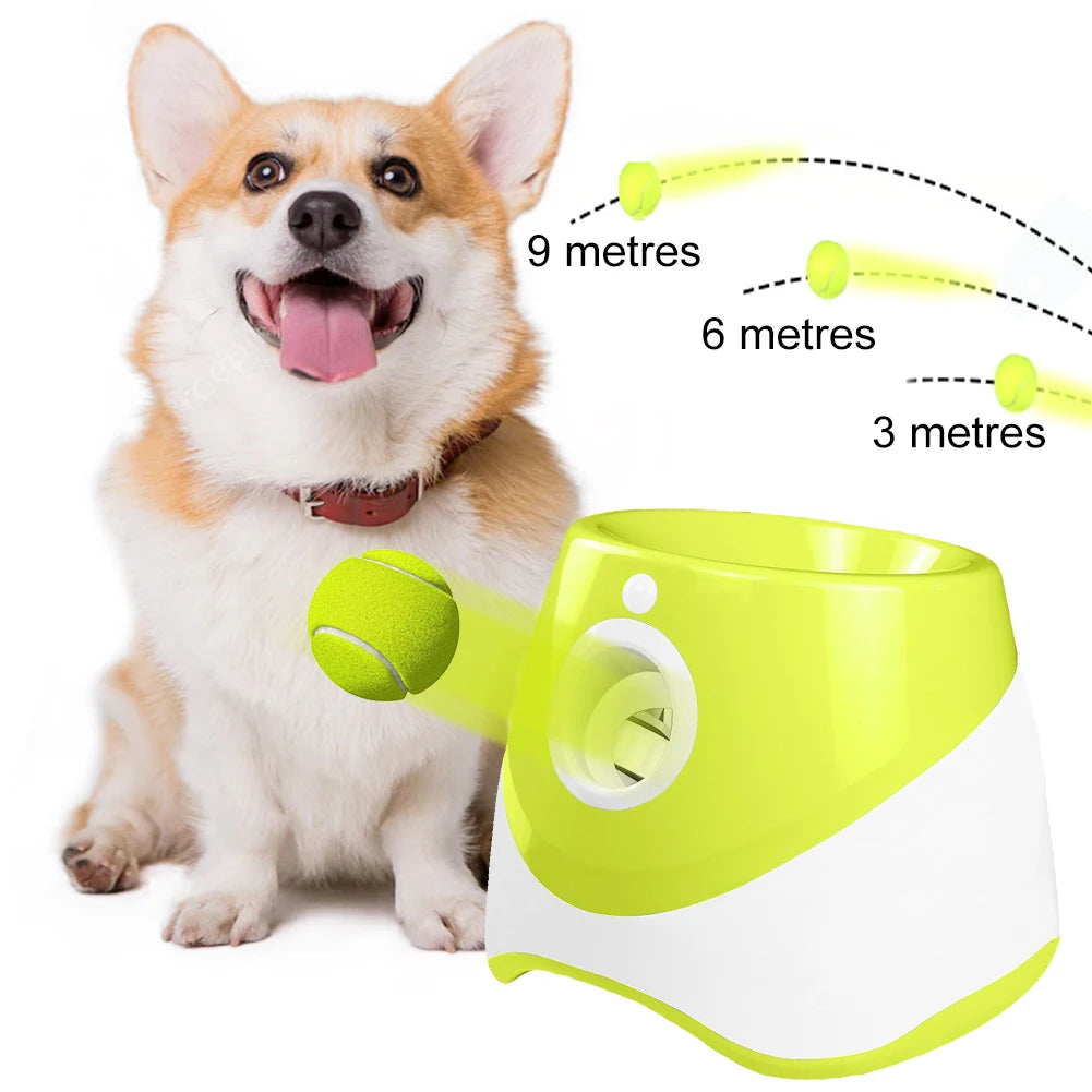 Pet Prime Automatic Dog Ball Launcher – 3 Balls Included