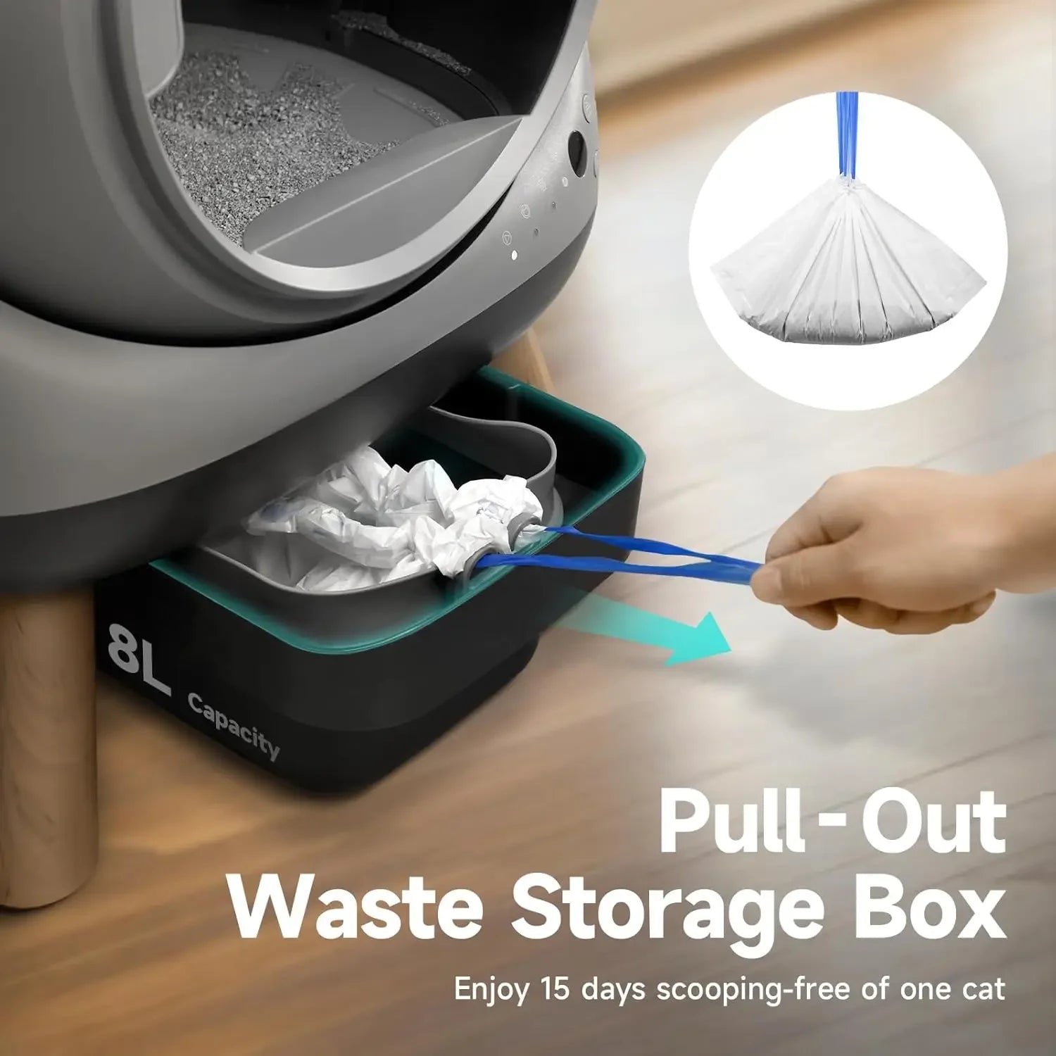 Smart Self-Cleaning Litter Box with App Control