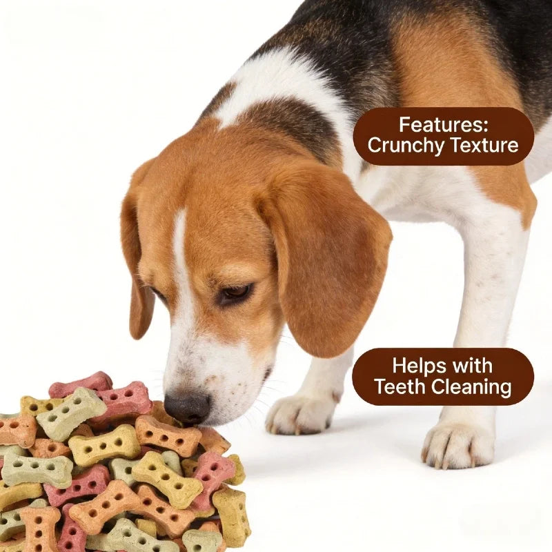 Bone-Shaped Crunchy Biscuits 240g – Delicious Dog & Cat Treats