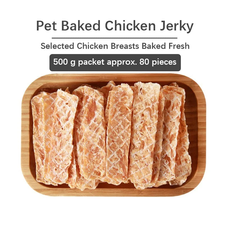 Chicken Breast Dog Treats 500g – Crispy & Flavorful