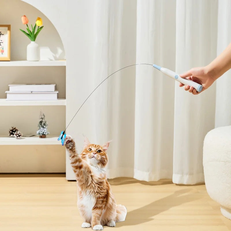 BOOTEELY Electric Butterfly Cat Toy – Self-Play Fun
